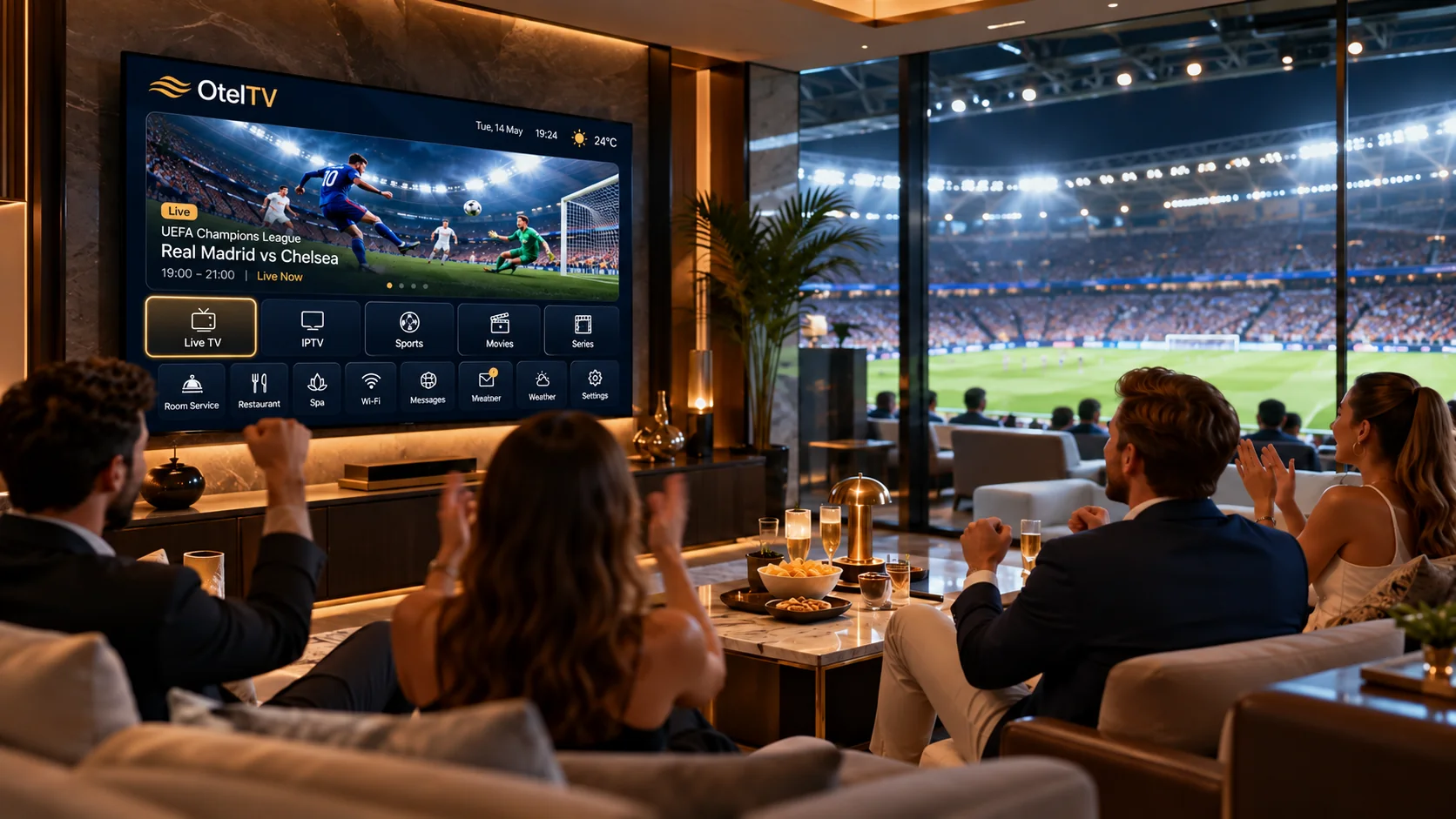 Stayivo hotel IPTV live TV broadcast solution
