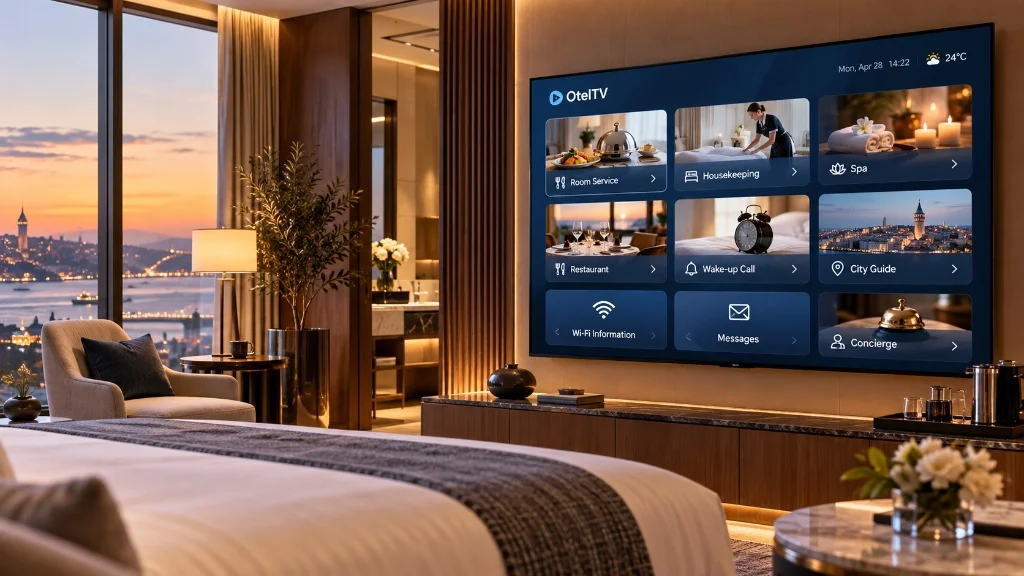 Stayivo hotel services — room service, SPA and restaurant screen