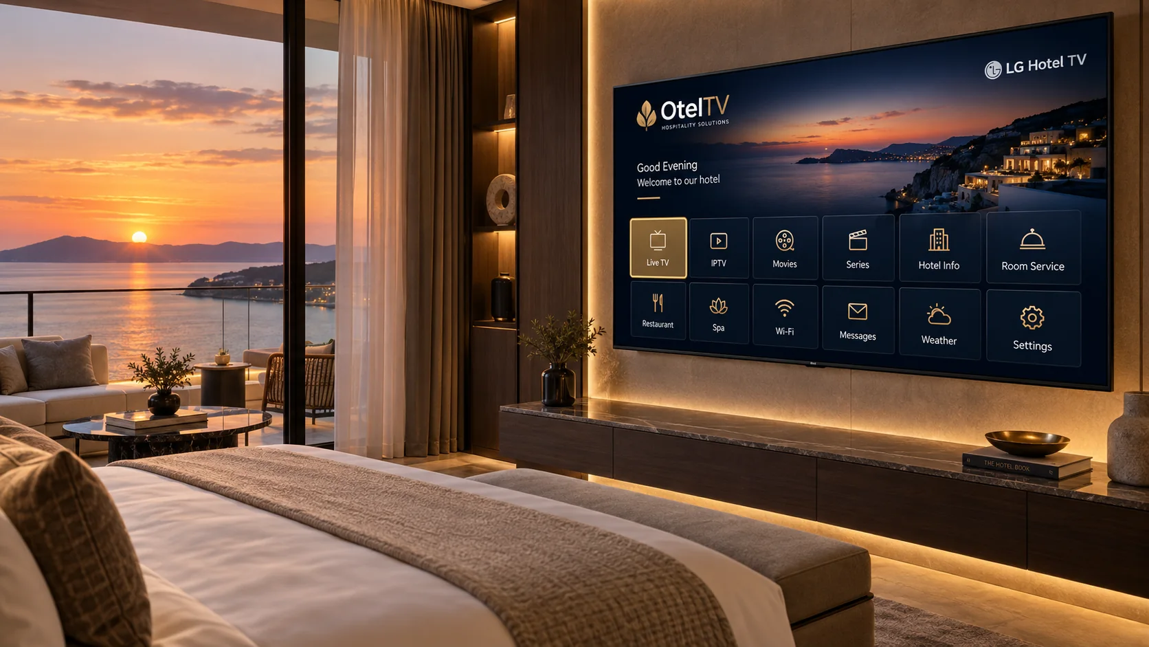 Stayivo app on LG Hotel TV